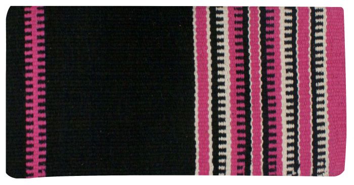 6212: 32" x 64" Wool saddle blanket with colored zipper design Western Saddle Pad Showman Saddles and Tack   