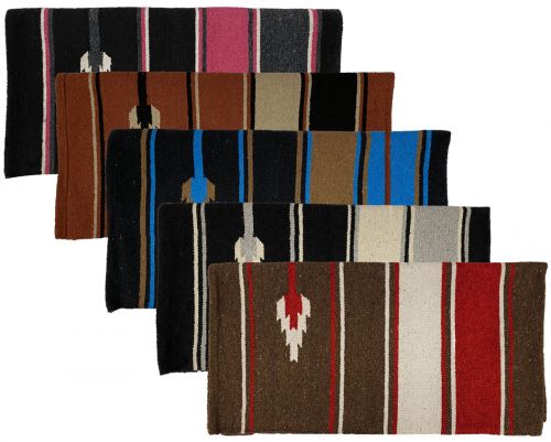 6249: 32" x 64" Acrylic top southwest design saddle blanket sold in assorted colors Saddle Blanket Showman Saddles and Tack   