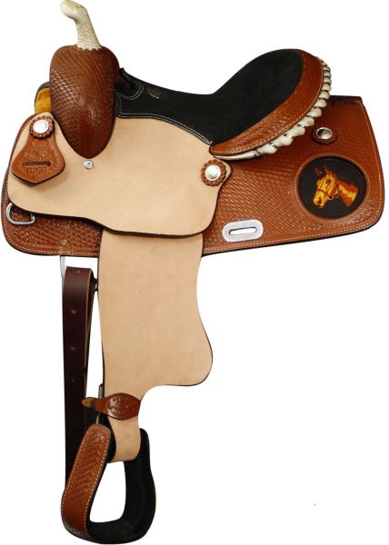 625813: **additional holes can be added to stirrup leathers** Youth Saddle Showman Saddles and Tack   