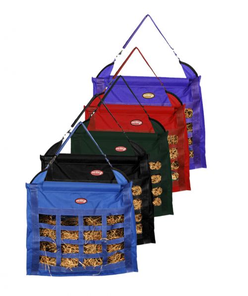 66-6728-16: Showman ® Slow feed hay bag with 16 feeder holes Hay Feeder Showman   