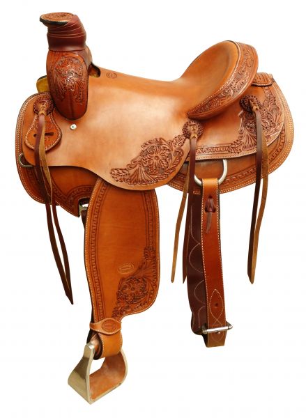 662216: 16" Showman ® Argentina cow leather roper saddle Primary Showman   