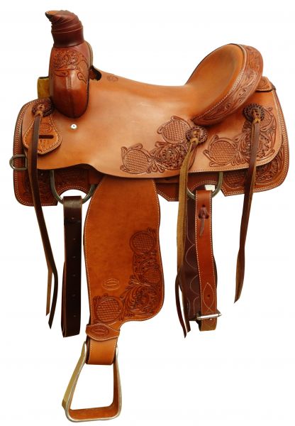 662316: 16" Showman ® Argentina cow leather roper saddle Primary Showman   