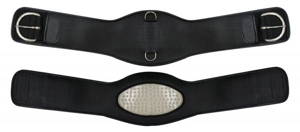 699200: Showman ® Non-slip waffle neoprene roper style girth with gel center and an angled design Primary Showman   