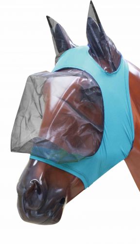 71-2838: Showman ® Lycra® Zipper fly mask with ears Fly Mask Showman   