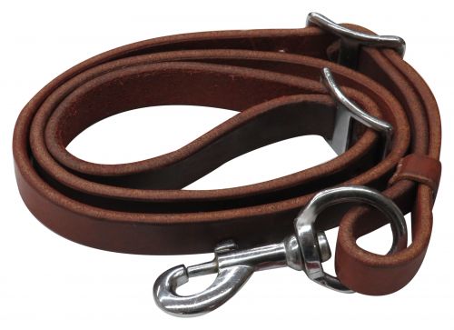 72010: Showman ® 3/4" x 40" Oiled harness leather tie down strap Tie Down Showman   