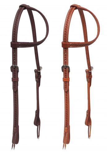 72013: Showman ® Argentina cow leather one ear headstall with stainless steel hardware Primary Showman   