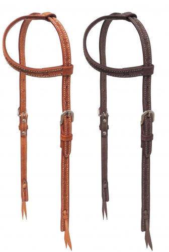 72014: Showman ® Argentina cow leather one ear headstall with stainless steel hardware Primary Showman   