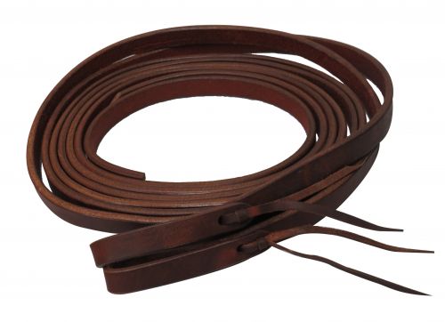 72023: Showman ® 8ft X 5/8" Oiled harness leather split reins Reins Showman   