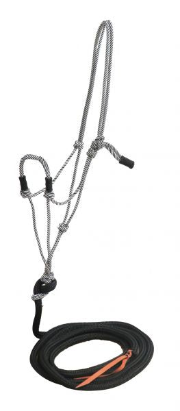 722723: Showman® Nylon rope halter with 14ft training lead Primary Showman   