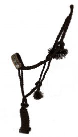 722752: Showman® Woven  brown  nylon  mule  tape  halter  with  hand  painted  arrow design  on  t Primary Showman   