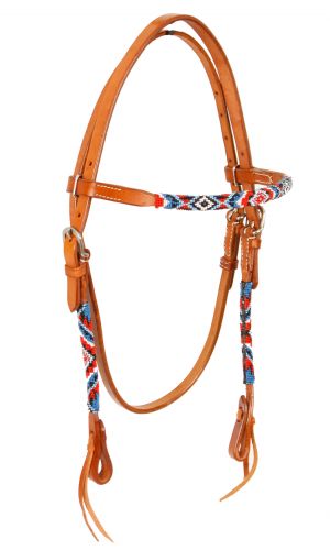 74066: Showman ® Beaded browband headstall Primary Showman   
