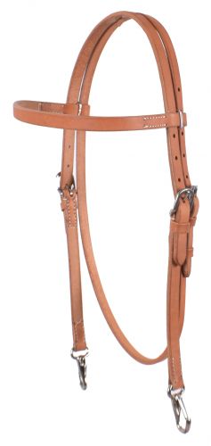 74070: Showman ® Argentina Cowhide Harness Leather Browband Headstall Primary Showman   