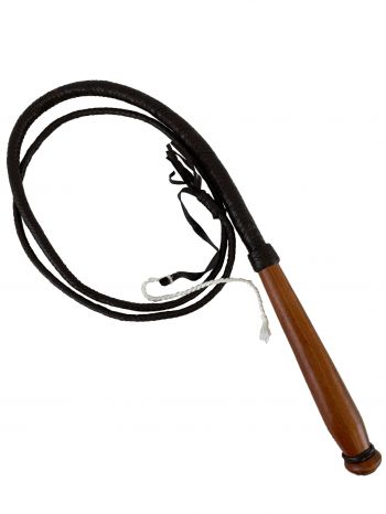 Leather whip - Braided handle 