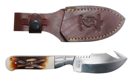 BC-804: The Bone Collector™  Fixed blade knife with bone handle and leather holster Primary Showman Saddles and Tack   