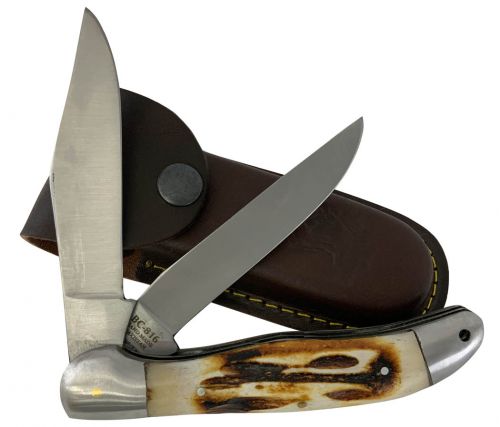 BC-816: The Bone Collector™ Bone handle folding knife Primary Showman Saddles and Tack   
