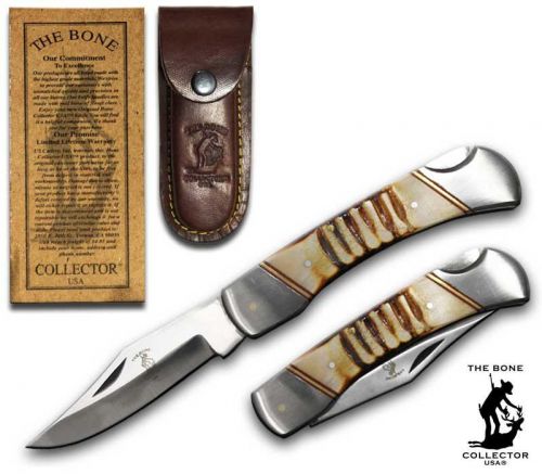 BC849: The Bone Collector™ Bone handle folding knife Primary Showman Saddles and Tack   
