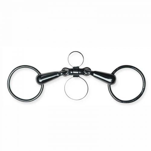 BE0013230000514: Metalab 5 1/4" Stainless Steel Jointed Spoon Loose Ring Snaffle Bit Bits Showman Saddles and Tack   