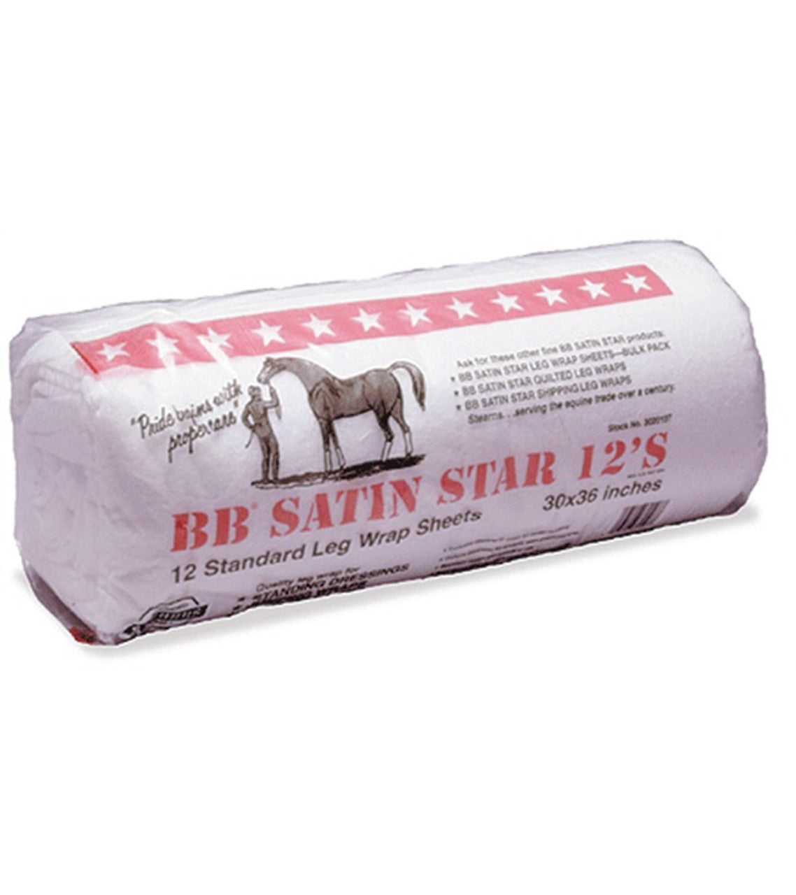 B.B. Cotton Satin Star® Leg Wraps-TexanSaddles.com