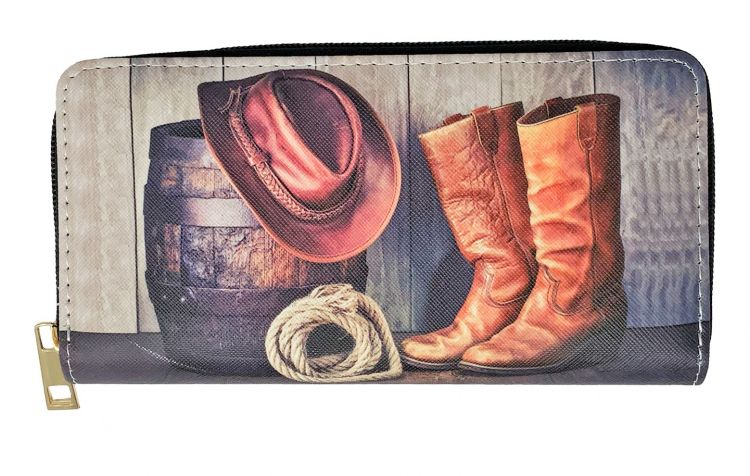 Western Art Cowboy Gear Chinks Hat Boots Print From 