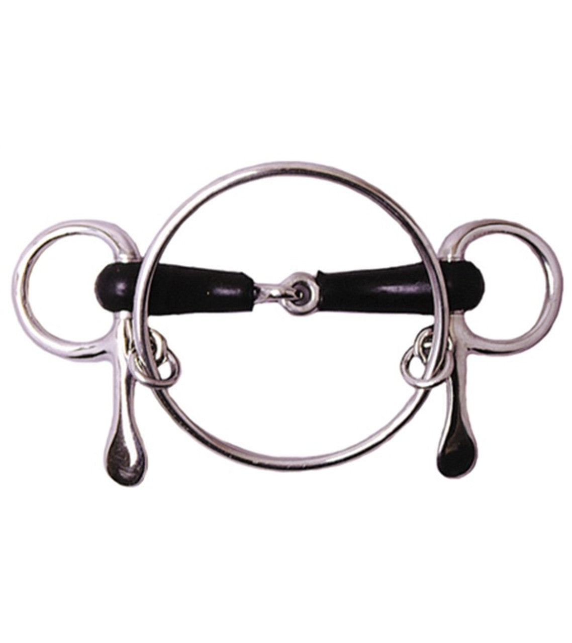 Dexter Half Cheek Rubber Racing Bit-TexanSaddles.com