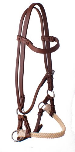 EE-5084: Showman ® Oiled Harness leather side pull Primary Showman   