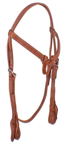 EE-5088: Showman ® Futurity Knot Harness Leather headstall with quick change bit loops Primary Showman   