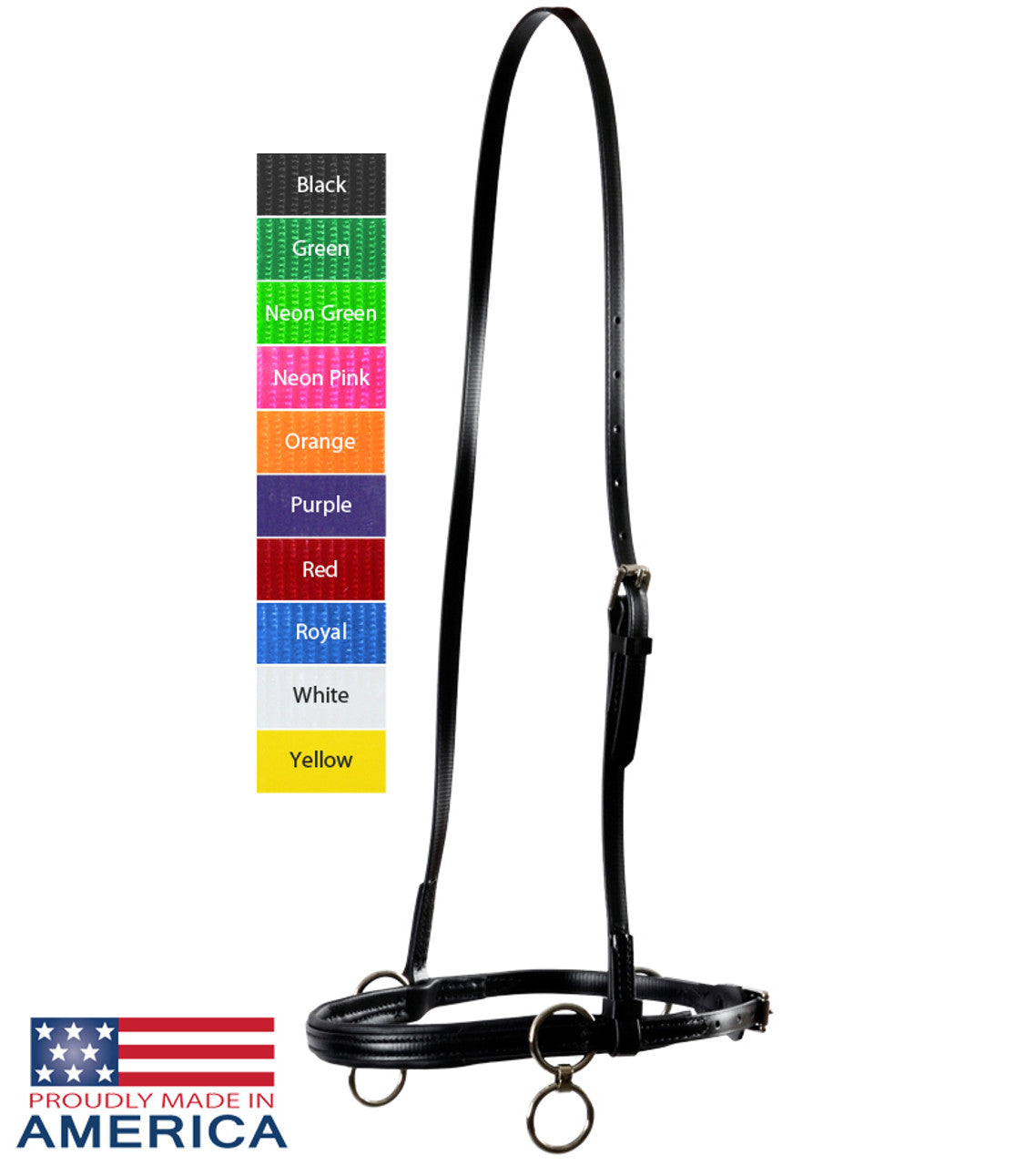 Feather-Weight Synthetic Two-Ring Race Halter