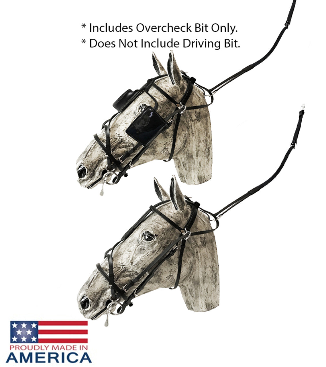 Feather-Weight US Style Double Overcheck Bridle