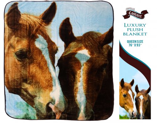 G2833: Showman Couture ™ Luxury plush blanket with " Barn Buddies" print Primary Showman   
