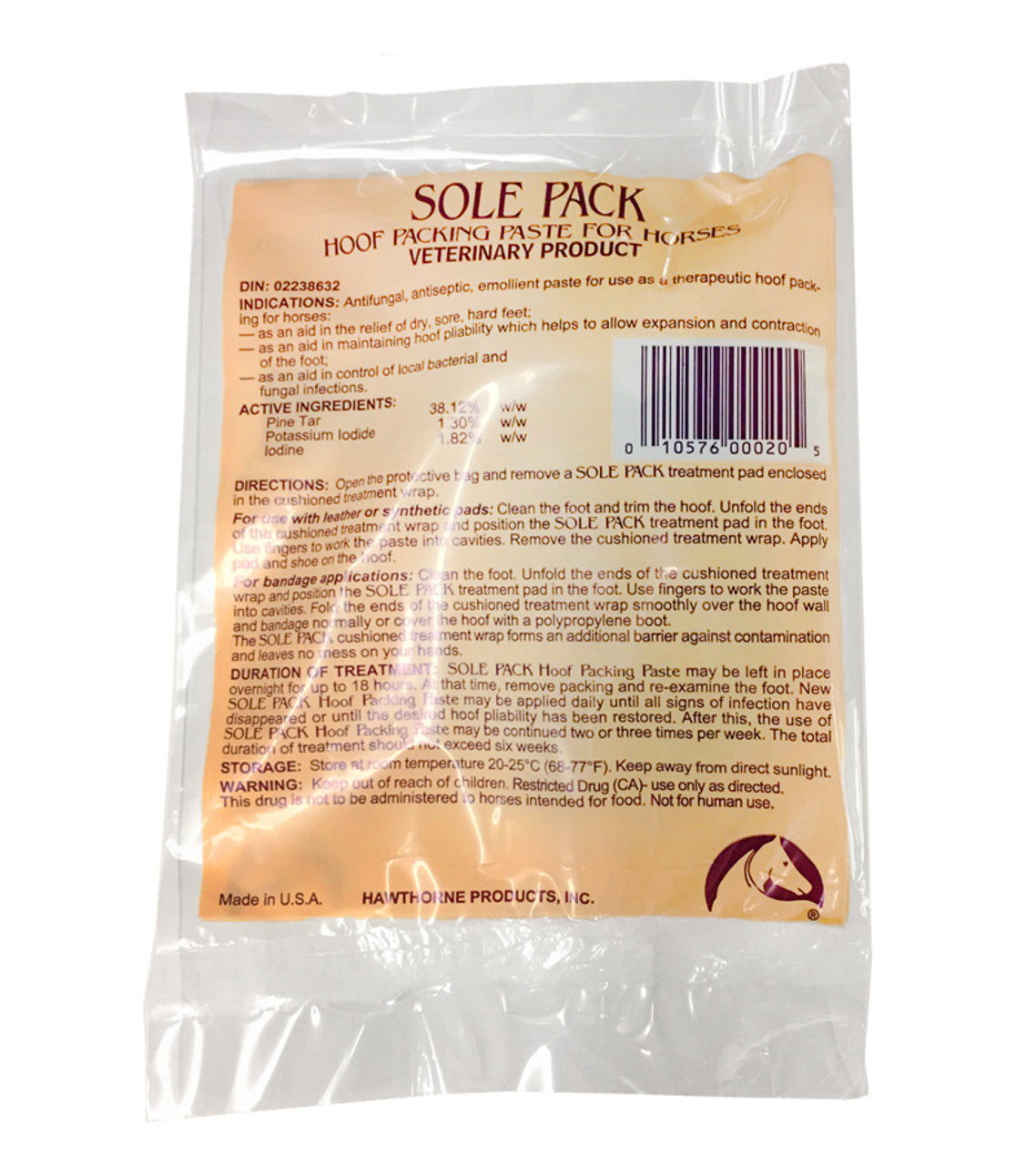 Hawthorne Sole Pack® Hoof Packing Paste-TexanSaddles.com
