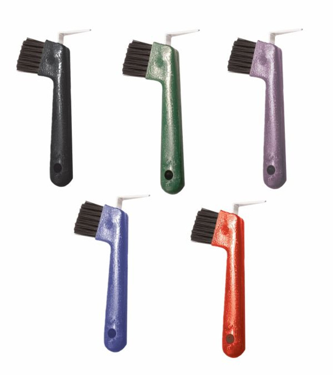 Hoof Pick with Brush Smooth Handle-TexanSaddles.com