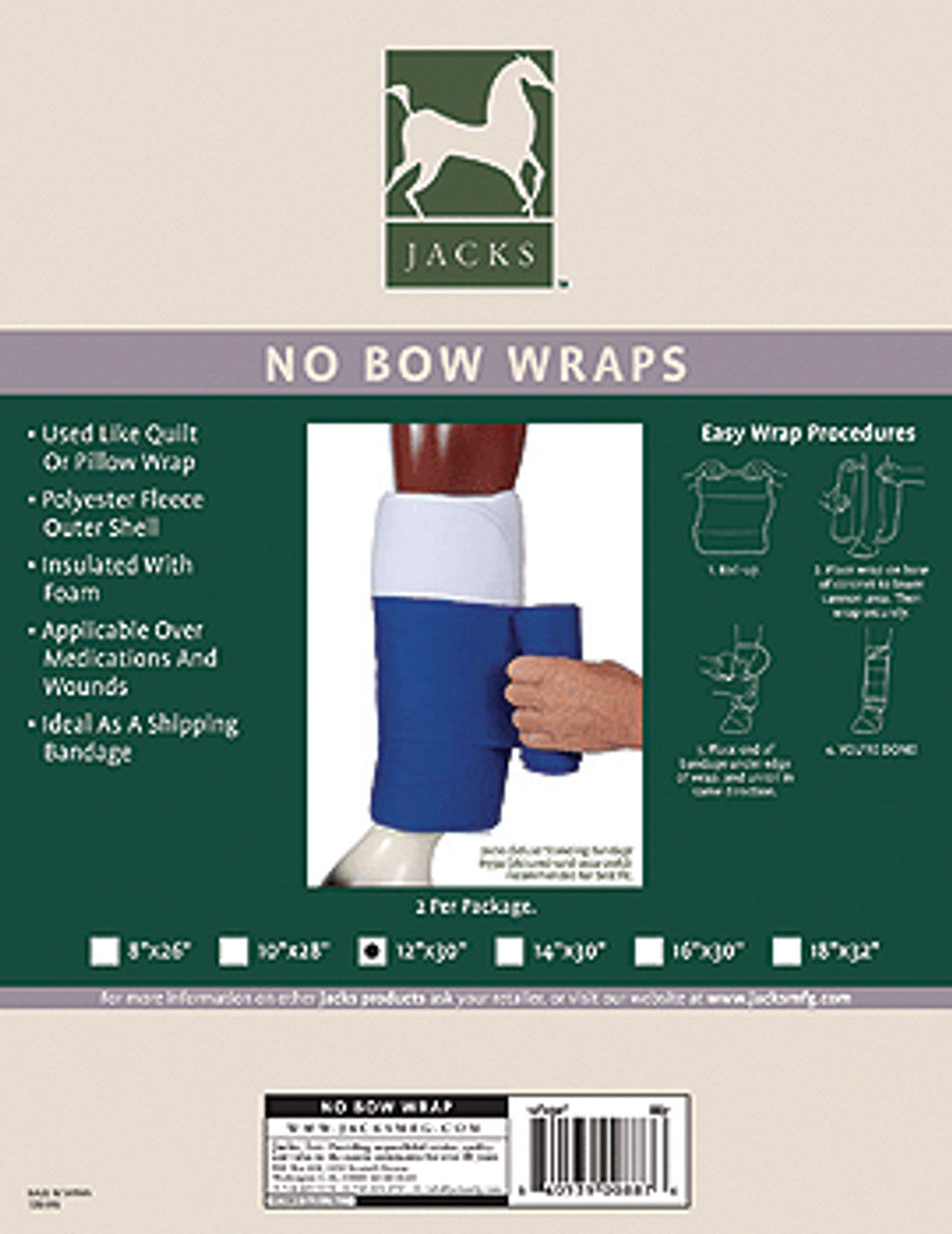 Jacks No Bow Wraps-TexanSaddles.com