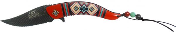 MC-A023RD: Southwest feather spring assisted knife Primary Showman Saddles and Tack   
