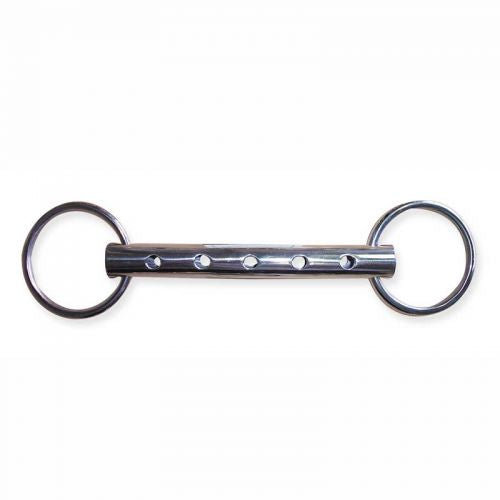 Metalab 5" Stainless Steel Round Pipe Loose Ring Snaffle bit, 19mm Bits Shiloh   