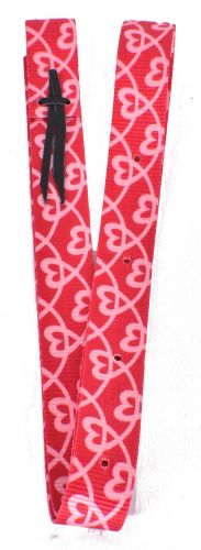 NH-28: Showman ®  Nylon Tie Strap with heart design Primary Showman   