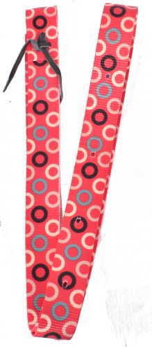 NH-29: Showman® Nylon Tie Strap with pink circles design Primary Showman   