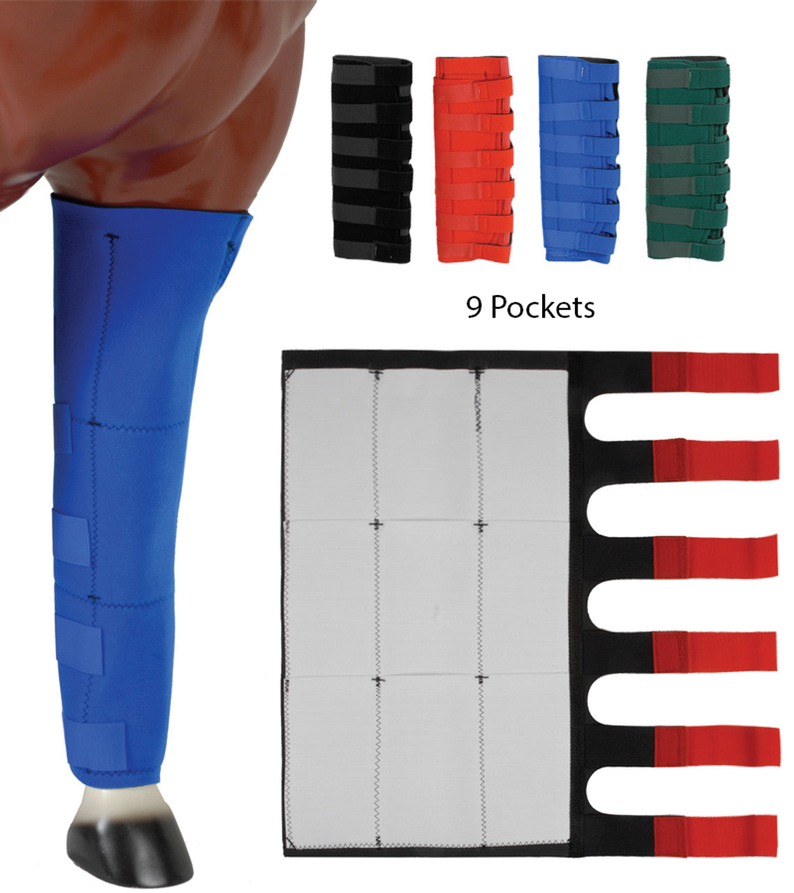 Neoprene Ice Boots 9 Pockets-TexanSaddles.com