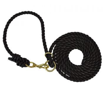 PL10B: HAMILTON Adjustable halter w/ lead and snap, can be used on small to large animals Primary Showman Saddles and Tack   