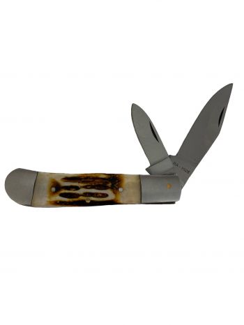 RA-1028-4: 4" Bone handle 2 blade folding knife Primary Showman Saddles and Tack   