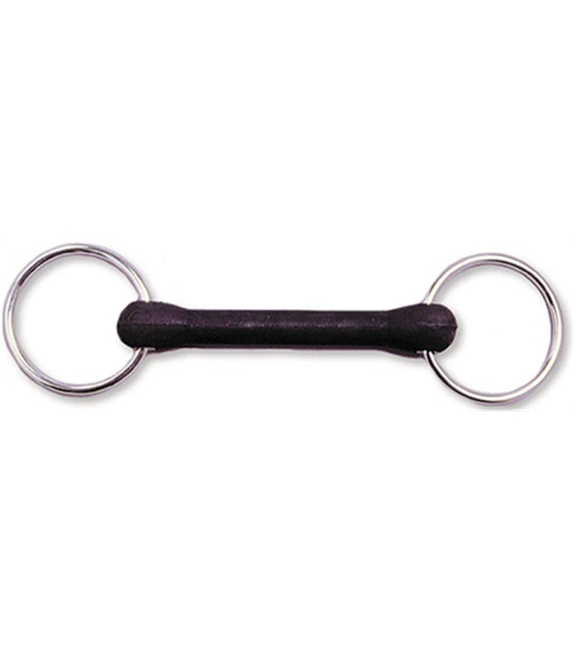Rubber Covered Mouth Loose Ring Snaffle Bit-TexanSaddles.com