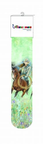 S6450: "Roping Cowgirl" Socks Primary Showman Saddles and Tack   