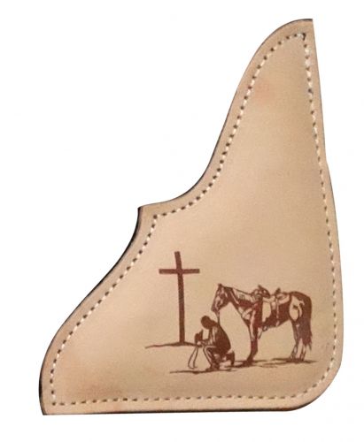 Showman 32" x 31" Black Felt Pad With Branded Praying Cowboy 22888 Western Saddle Pad Showman   