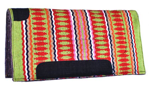 Showman ®  32" x 32"  Acrylic top saddle pad with Navajo design and 1" felt bottom Western Saddle Pad Shiloh   