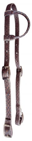 Showman ® One Ear Headstall With Painted Feather Design Default Shiloh
