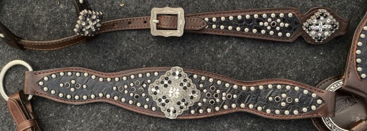 Klassy Cowgirl Louis Vuitton One Ear Headstall and Breast Collar Set