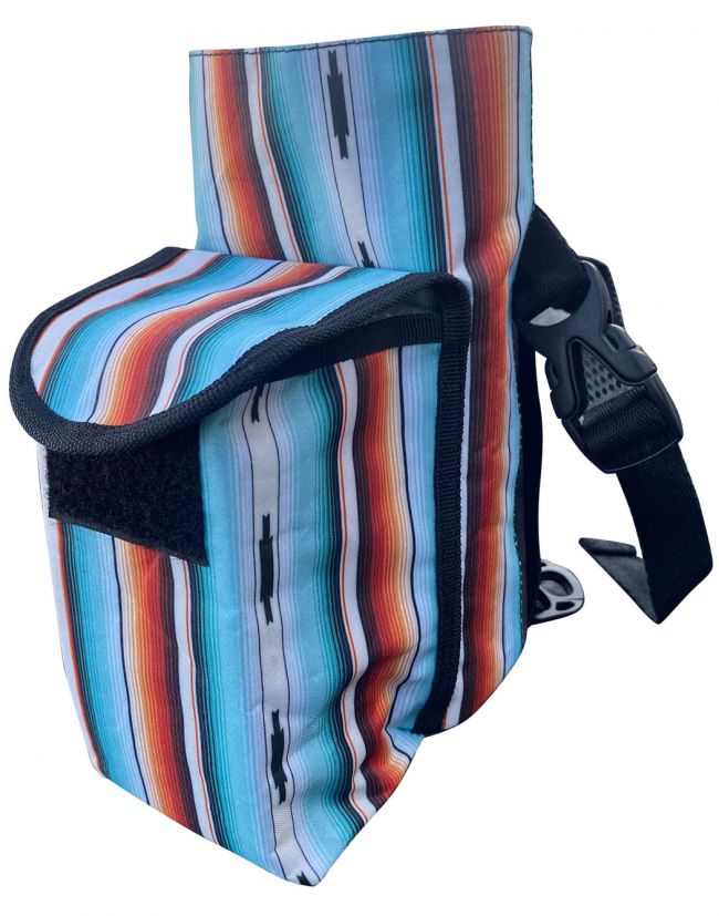 Showman  ® Serape printed insulated nylon bottle carrier with pocket Default Shiloh   