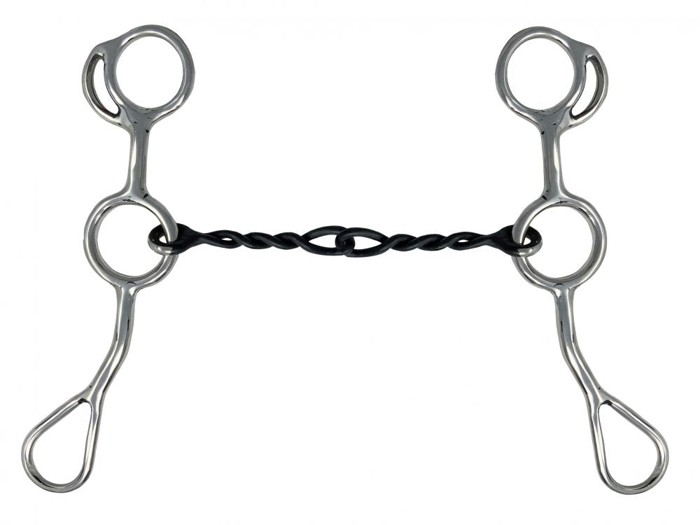 Showman  ®  Stainless Steel Jr Cowhorse Bit with Sweet Iron Mouth Chain Bits Shiloh   