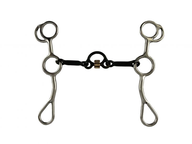 Cow Bit Showman ® Stainless Steel Sweet Iron Mouth JR Cow-horse bit with Copp ...