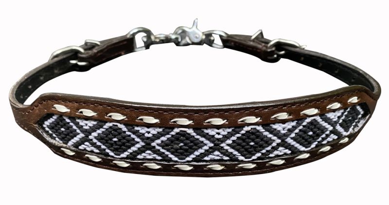 Showman ®  Wither Strap with Woven Fabric Southwest Design Inlay Default Shiloh   