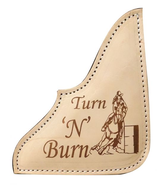 Showman® 32" x 31" Black Felt Pad with branded branded Turn & Burn design 22886 Western Saddle Pad Showman   